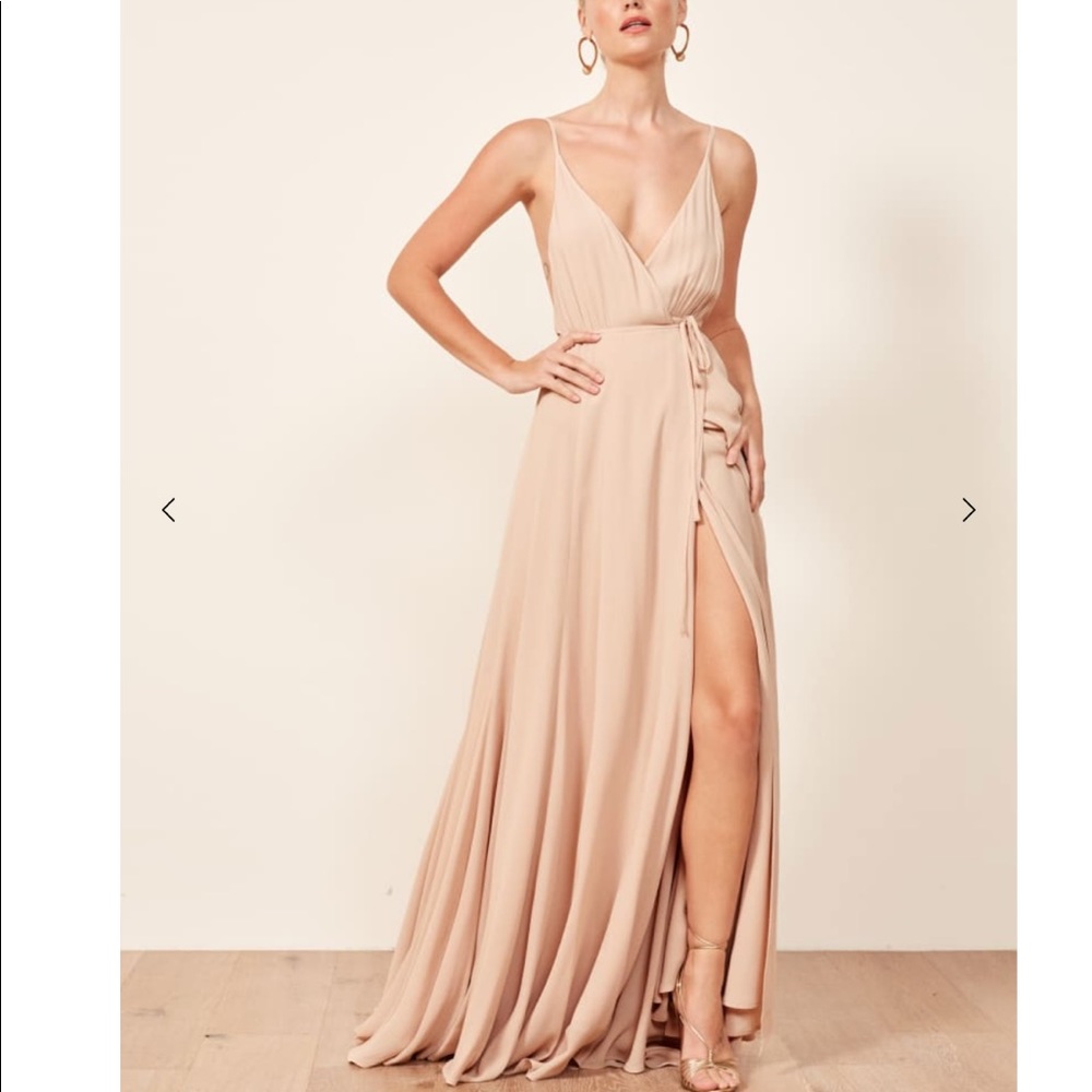 Reformation Dress in gorgeous blush pink